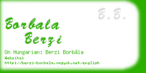 borbala berzi business card